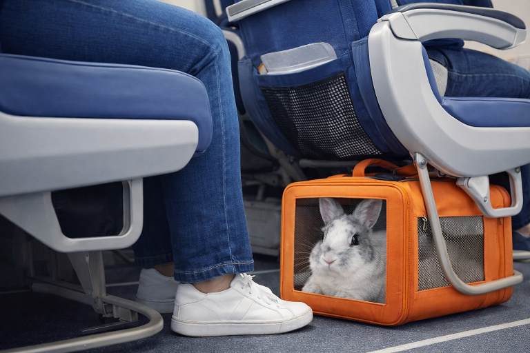 Norma interna de empresa aérea não é suficiente para impedir transporte de coelho na cabine do avião