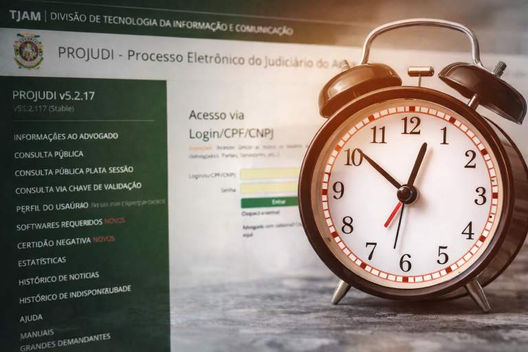 TJAM define regras para contagem e prorrogação de prazos em caso de falhas no Projudi