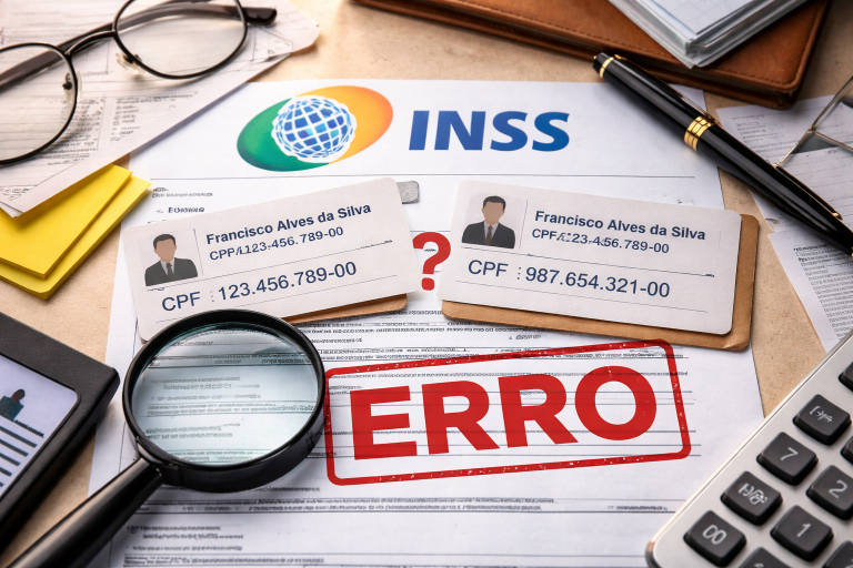 INSS indeniza segurado em R$ 10 mil por erro de homonímia em cadastro previdenciário