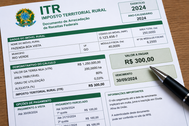 TRF-1: proprietário rural não paga ITR sobre área de preservação comprovada