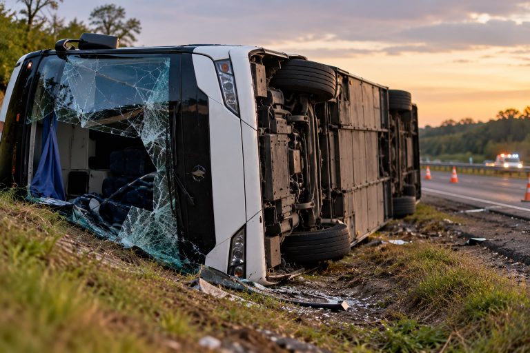 Passageira ferida em capotamento de ônibus deve ser indenizada