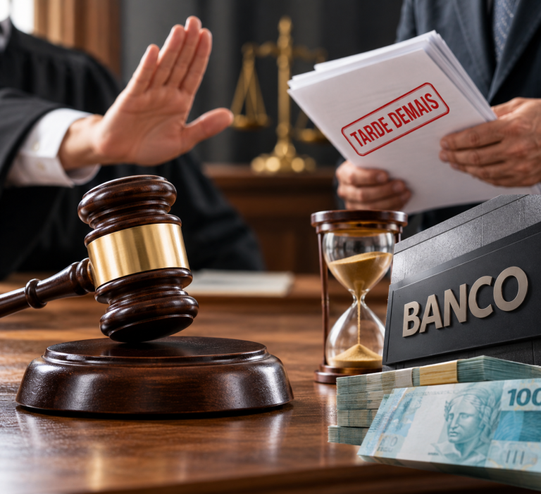 Banco perde chance de anular cobrança ao alegar falha processual tarde demais, decide Justiça