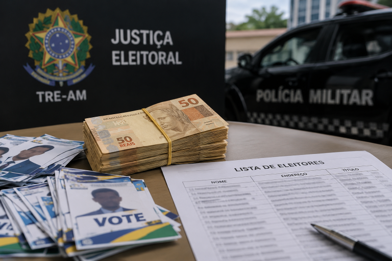 Lista de eleitores, santinhos e dinheiro fracionado: Justiça condena por corrupção em eleição de Manaus